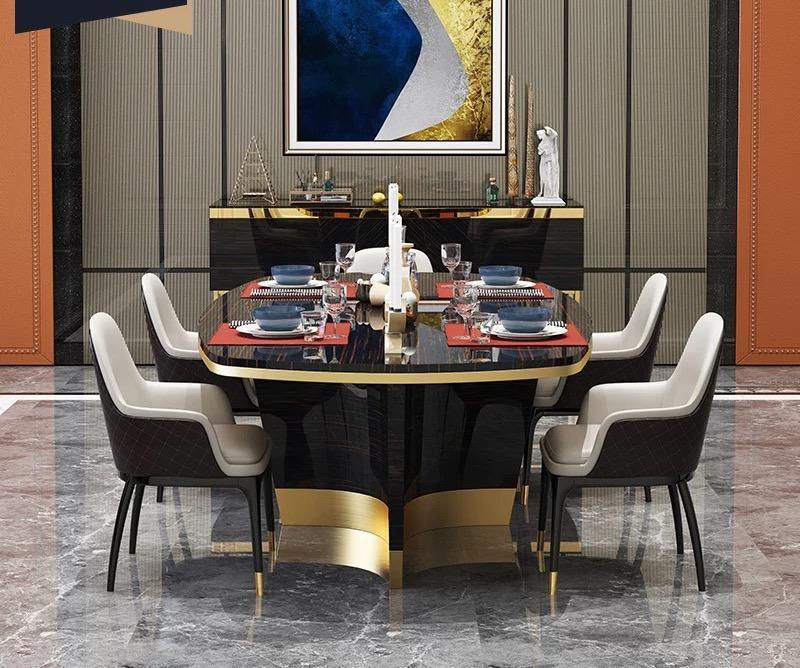 Noble Luxury Design Table Dining Room Living Tables Wood Furniture Metal Modern Baroque