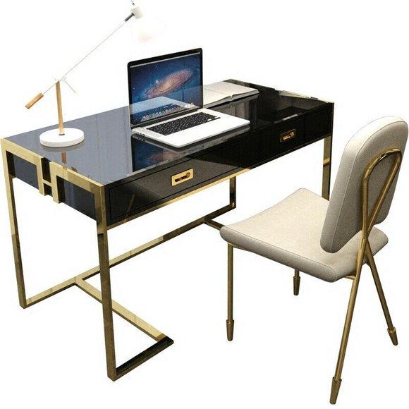 Design desk computer office work tables law firm high gloss luxury class