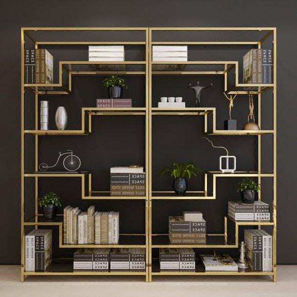 Design luxury shelf wall cabinet showcase shelves living room partition wall cabinets