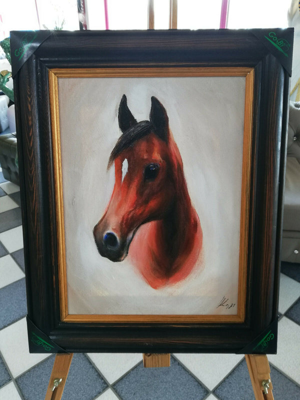 Oil Painting Oil Paintings Paintings Picture Hand Painted Oil with Frame Horse G02570 SOFORT