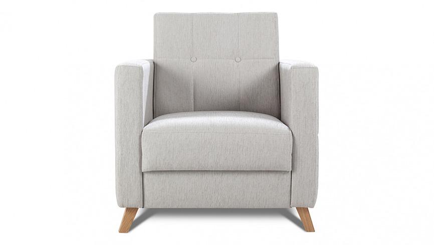 Armchair Club Lounge Designer Chair Upholstery Sofa 1 Seater Relax TV Grey New