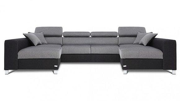 Living Landscape Bed Function Fabric Corner Sofa U-Form Sofa Couch Design Couch Textile