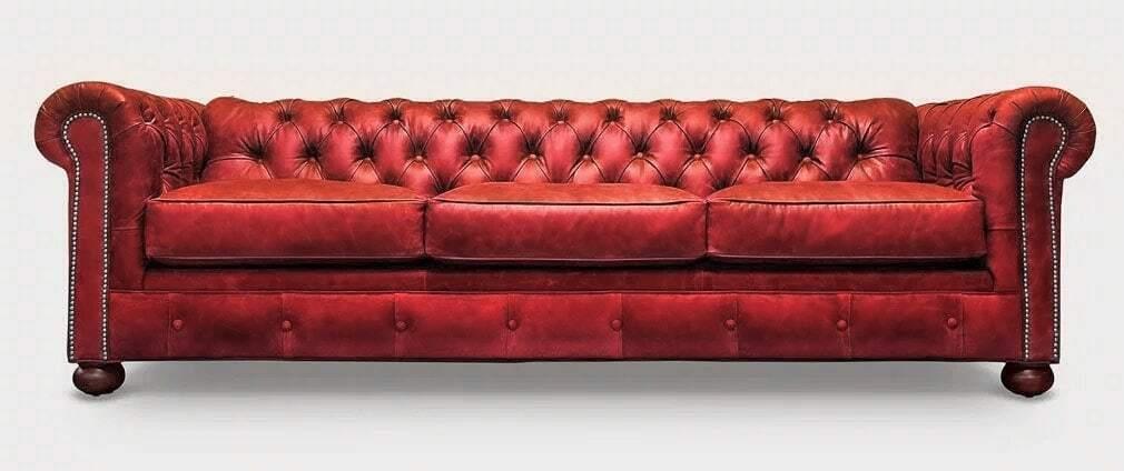 Chesterfield Sofa Set 3+2+1 Seaters Premium Faux Leather Upholstered Living Room Couches Cushions Red