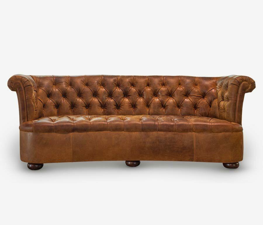 Chesterfield Leather Upholstery Design Sofa Luxury Couch Classic Sofa 3 Seater New