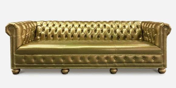 Chesterfield 3 seater sofa couch leather set upholstery seat fabric gold seat new faux leather