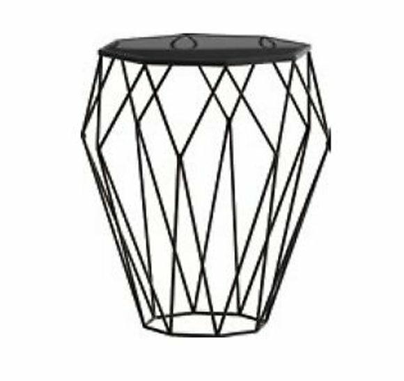 Luxury Metal Stainless Steel Glass Round Side Table Designer Living Room Furniture Table