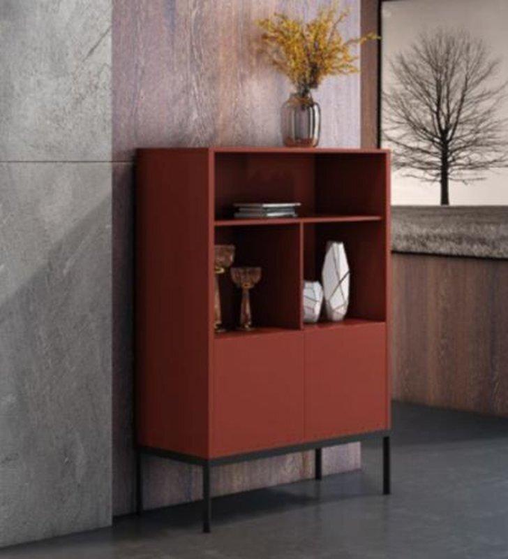 Italian Chest Of Drawers Style Furniture High Designer Cabinet Cupboards Orange Sideboard