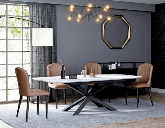 Italian Designer Furniture Dining Table Office Conference Luxury Table Metal Tables