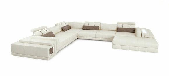 Leather Sofa U-Form Couch Living Area Corner Sofa Set Design Modern Sofa new