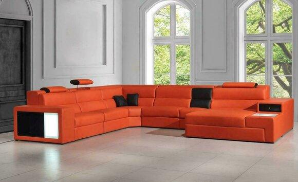 Corner Sofa Leather Sofa Big XXL U Shape Living Area Sofa Couch Set Colour Choice New