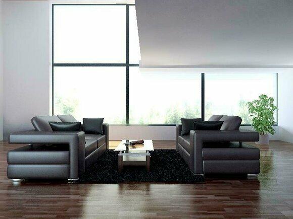 Complete set sofa set 3+1+1 seater designer living landscape 3tlg sets