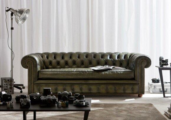 Chesterfield Sofa Couch Upholstery Set 3 Seater Sofas Classic New Richmond