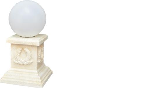 Antique style roman column design round lamp made of acrylic material outdoor light, model - 6932