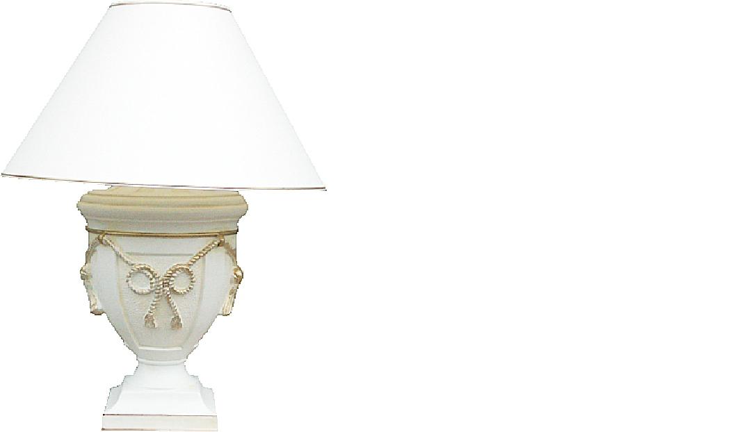 XXl decorative massive lamp in antique roman style made of acrylic material, 73cm height