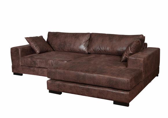 Big Sofa Couch Corner Sofa Vintage xxl Upholstery Corner Set Living Landscape Leather New