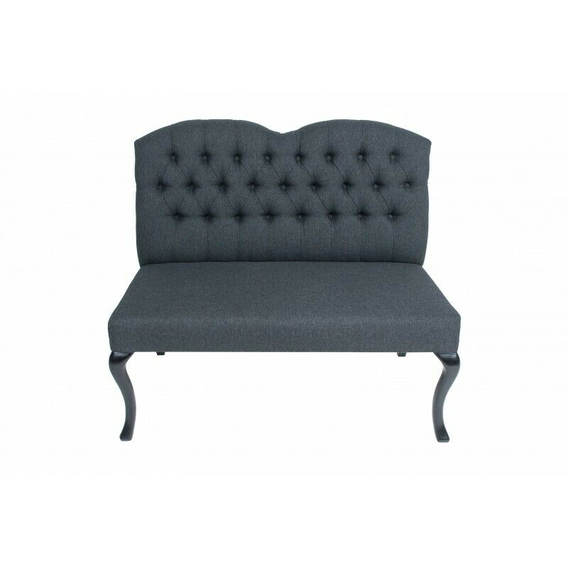 Chesterfield Bench Textile Seat Benches Restaurant Fabric Shop Sofa Leather Couch New