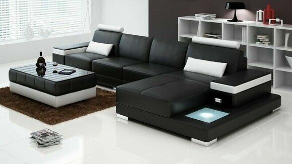 Couch Corner Sofa Furniture Leather Living Set Design Modern Sofa L Shape New