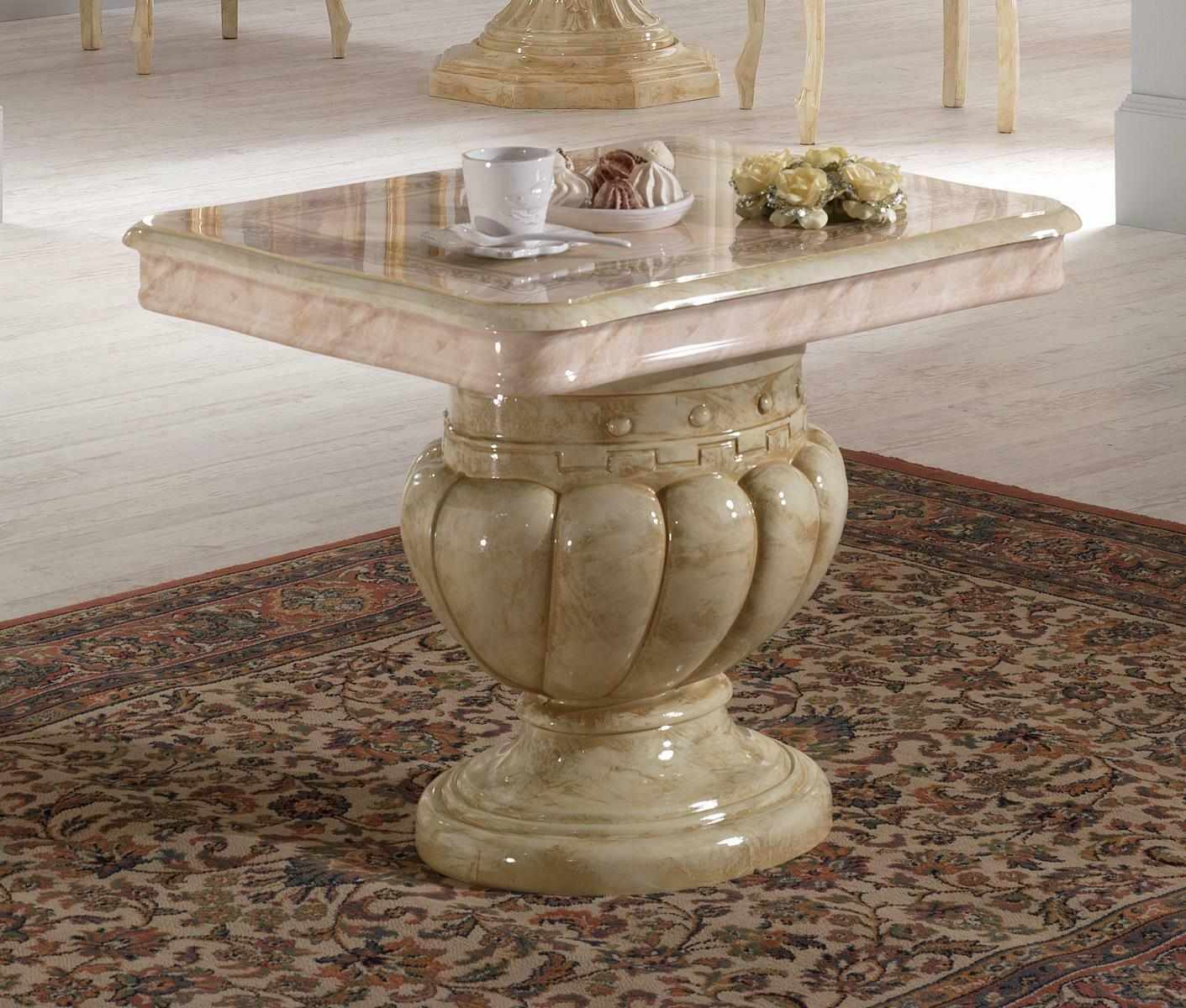 Classic rococo style made of real wooden living room rectangular coffee table