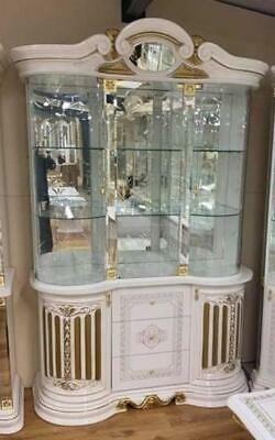 Luxury designed rococo style massive gloss showcase/cupboard, italian furniture