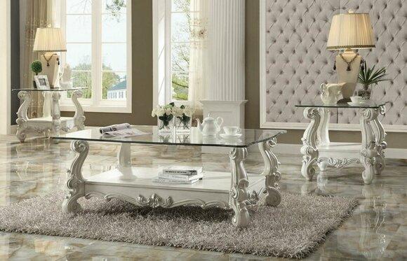 Noble Design Coffee Table Side Table Sofa Living Room Table Baroque Rococo New