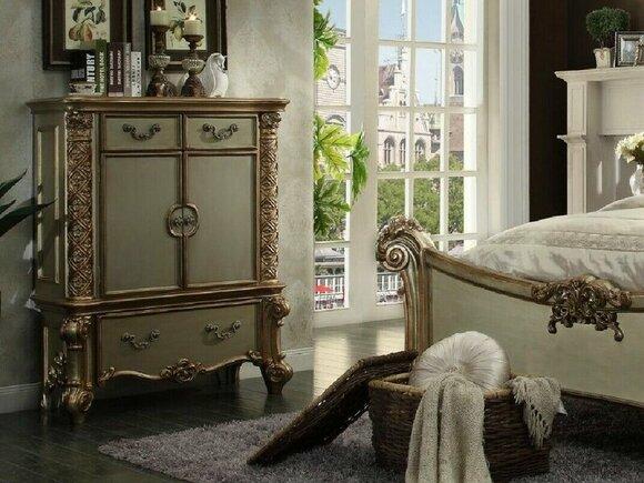 Buffet Commode Chests of Drawers Baroque Rococo Sideboard Console Gold Wood New