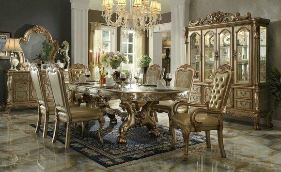 Classic Luxury Wooden Table Tables Baroque Rococo Antique Style Dining Living Room New