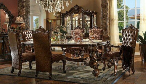 Royal Dining Table Wood Classic Tables Baroque Rococo Dining Wood