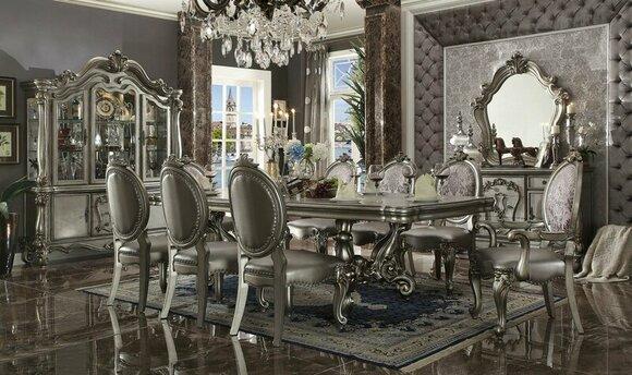 Dining Table & 8x Chairs Dining Room Set Classic Table Chair Tables Baroque