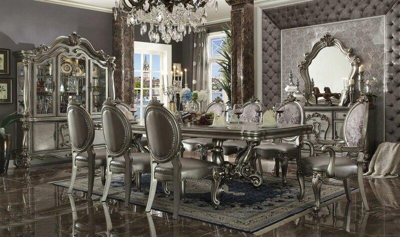 Dining Room Set Table 8x Chair Commode Mirror Baroque New 11pcs Group