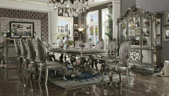 Dining Room Set Baroque Rococo Table 10x Chairs Sideboard Dresser 13pcs.Group new