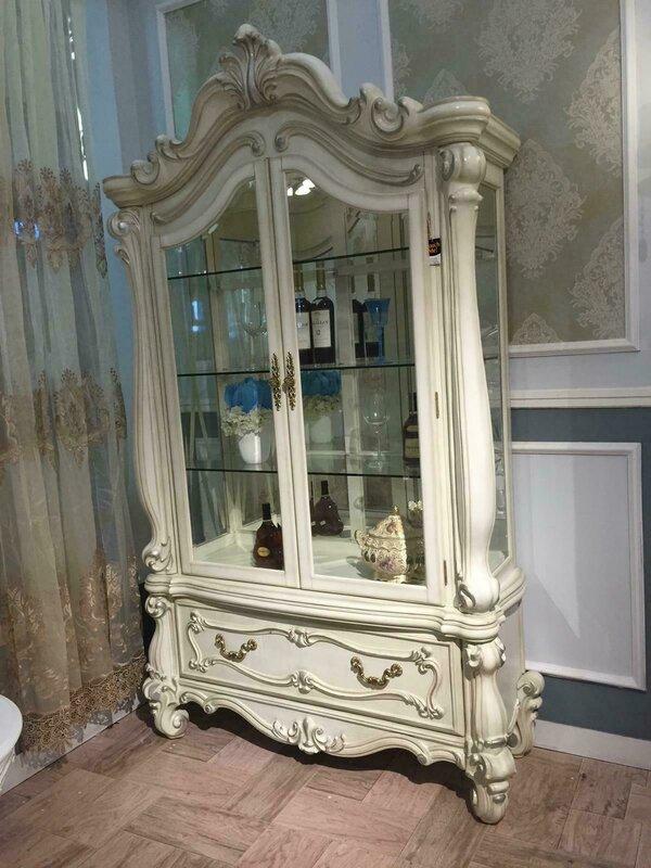 Sideboard Luxury Showcase Glass Cabinet Antique Style Baroque Rococo Furniture