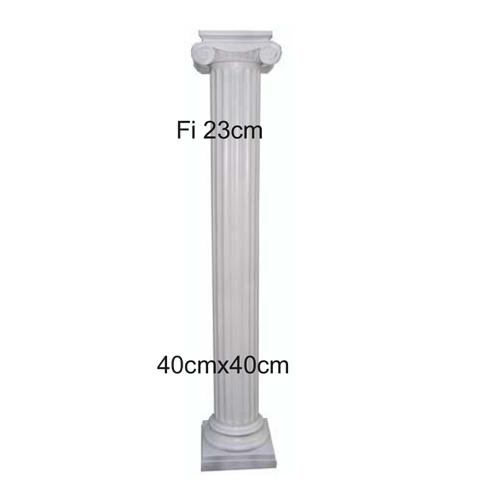 Decorative massive column stand in antique greek ionic order style, 216 cm height (C51)