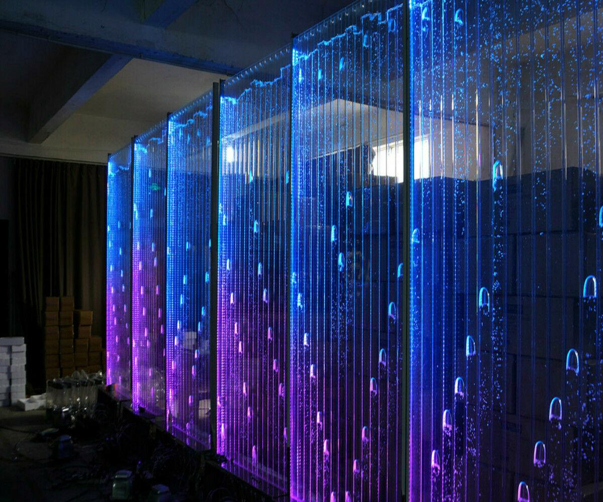 Modern partition wall water walls LED water wall illuminated wall columns 60x240cm