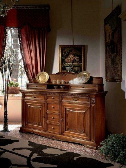 XXL Buffet Chest of Drawers Cupboard Baroque Rococo Sideboard Console Real wood