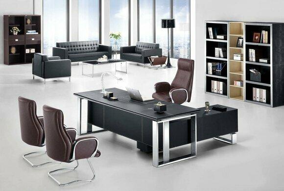 Corner Desk Work Writing Office Table Luxury Class Designer Furniture Tables