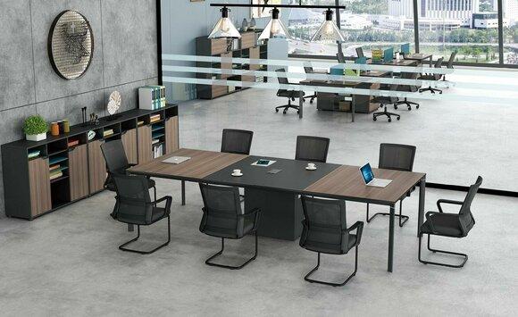 Conference table office cable duct network tables boardroom table meeting furniture