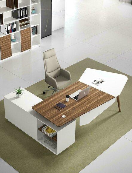 Office table desk desks work table company furniture shelf drawers