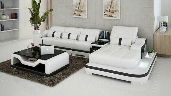 Corner Sofa Fabric LForm Bed Function Couch Design Upholstery Textile Leather Corner Modern