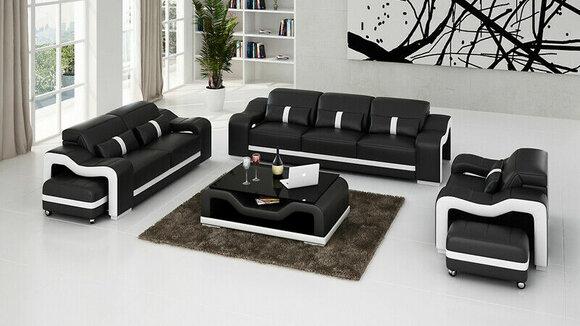 Designer Sofa Set 322 Seater Sofa Couch Leather Set Upholstery Set Modern