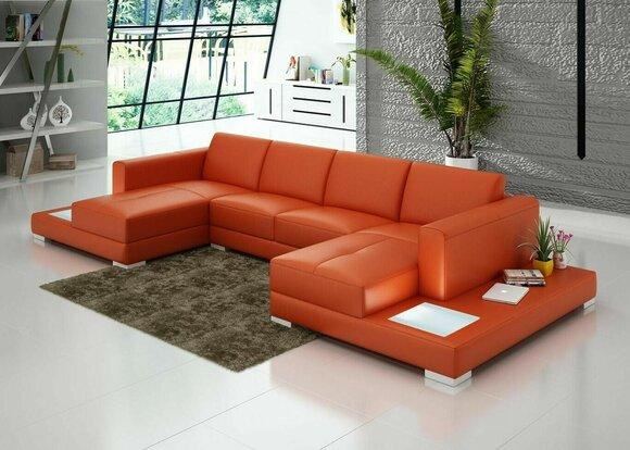 U Shape Sofa Couch Upholstery Living Set Design Corner Sofa Leather Couches