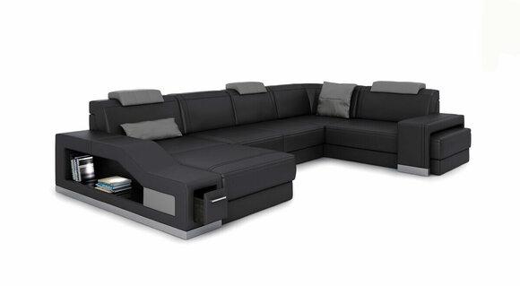 Corner Sofa U-form Corner Sofa LED Illuminated Sofa Couch Sofas