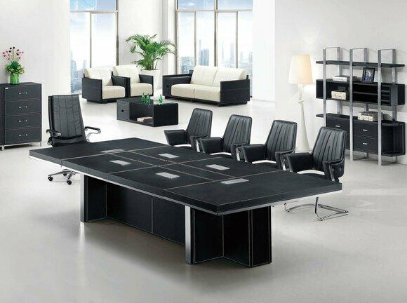 Meeting table conference table seminar table training room 8 x chairs 9 pieces.