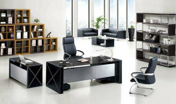 Modern office set design furniture desk shelves stainless steel filing cabinet cabinets