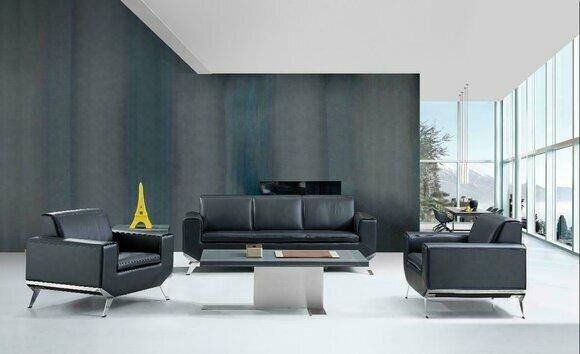 Sofa Design 3Seater Sofa Set Couch Leather Sofa Cushion Office Furnishing