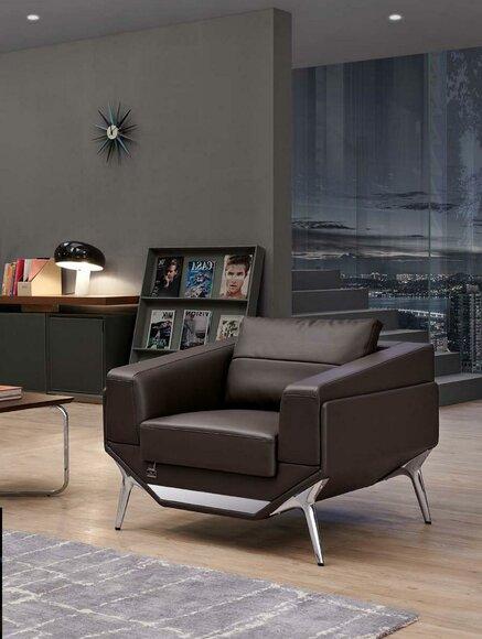 Armchair Club Lounge Design Back Chair Upholstery Sofa 1 Seater Office Furnishings New