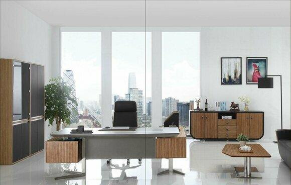 Modern office room set, office furniture, complete set of furniture, table, chest of drawers, 3 pieces