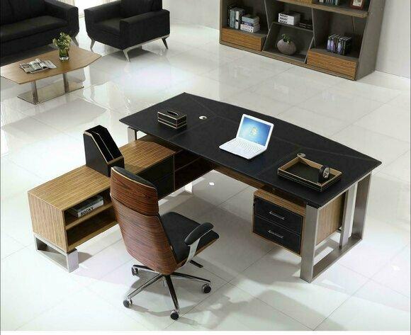 Office set desk study 2 pieces. Armchair table office interior furniture