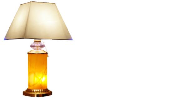 Design classic style table lamp made of acrylic/stucco material, 68 cm high