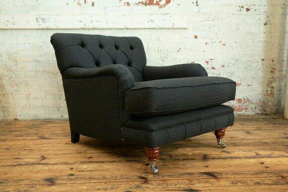 Design Armchair Textile Luxury TV Couch 1 Seater Sofa Relax Lounge Club Upholstery New