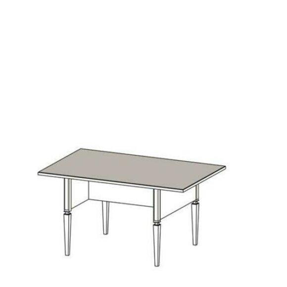 Classic style made of real wooden rectangular dining table, size 180x85 cm, model - ME-2